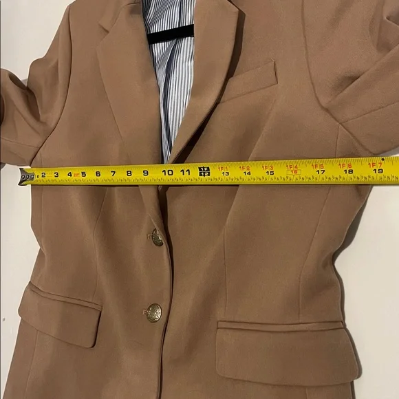 J. Crew mercantile brown beige  blazer woman’s 10 - Picture 7 of 7